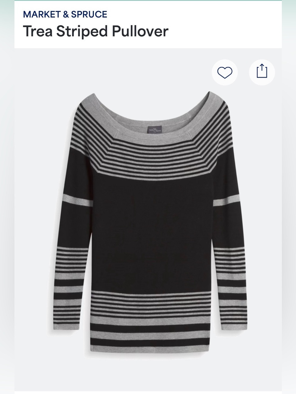 Market & Spruce Striped Sweater